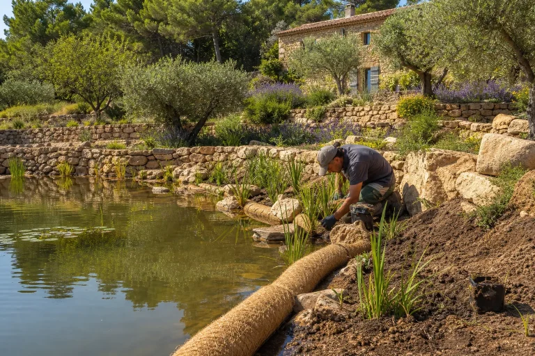 Curage de mare à la mini-pelle en Provence-Alpes-Côte d'Azur