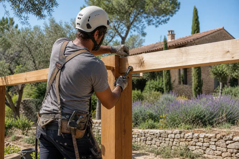 Pose de charpente de carport en Provence-Alpes-Côte d'Azur